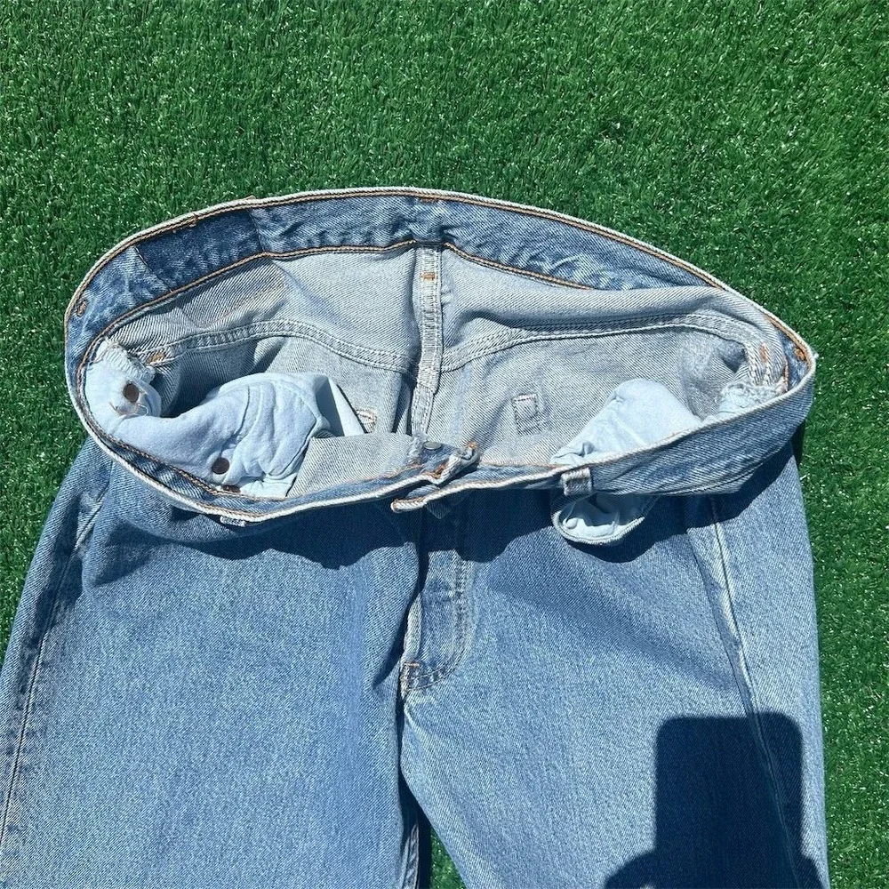 Vintage‎ Levi's 501 Men's Blue Straight Jeans Size 33x25 Made in USA